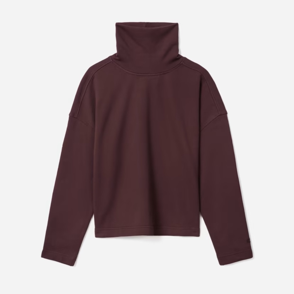 Everlane - The Turtleneck Sweatshirt Size M - Burgundy